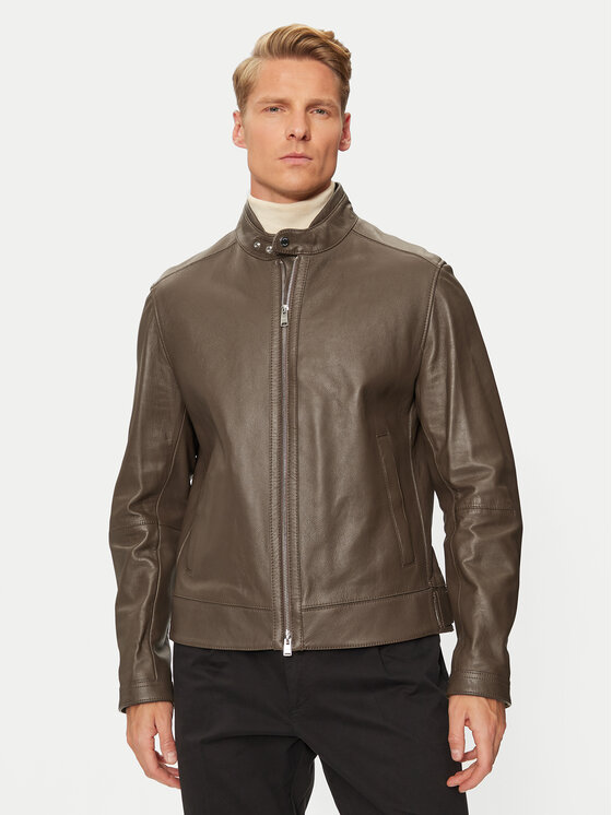 BOSS Odinė striukė · Ruda