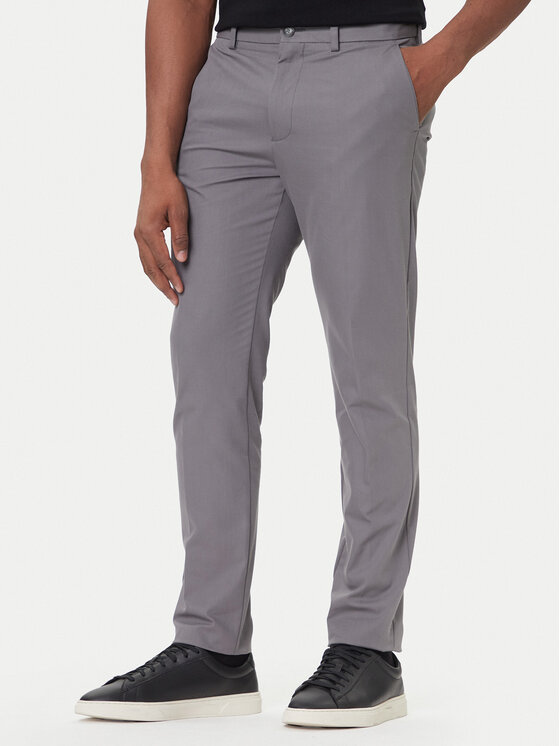 BOSS Chinos kelnes · Pilka · Slim Fit