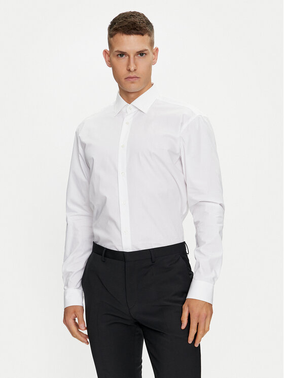 HUGO Marškiniai · Balta · Regular Fit