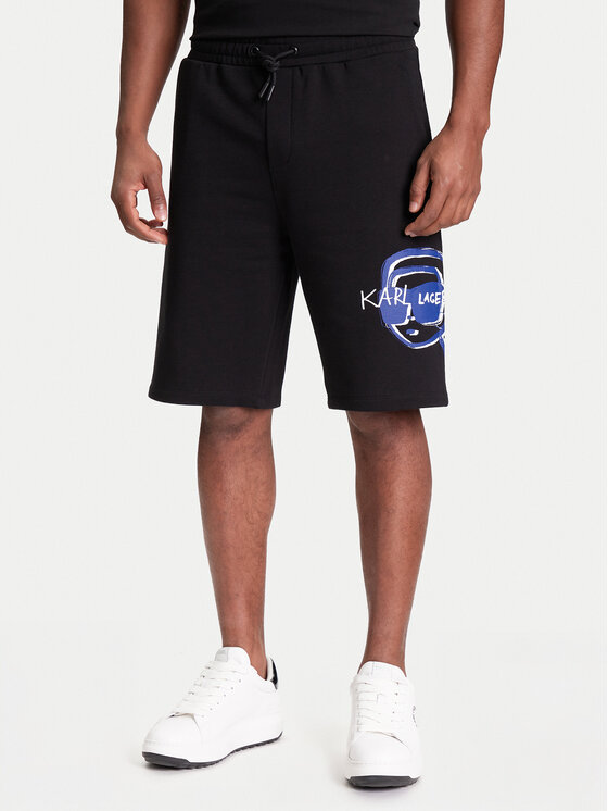 KARL LAGERFELD Sportiniai šortai · Juoda
