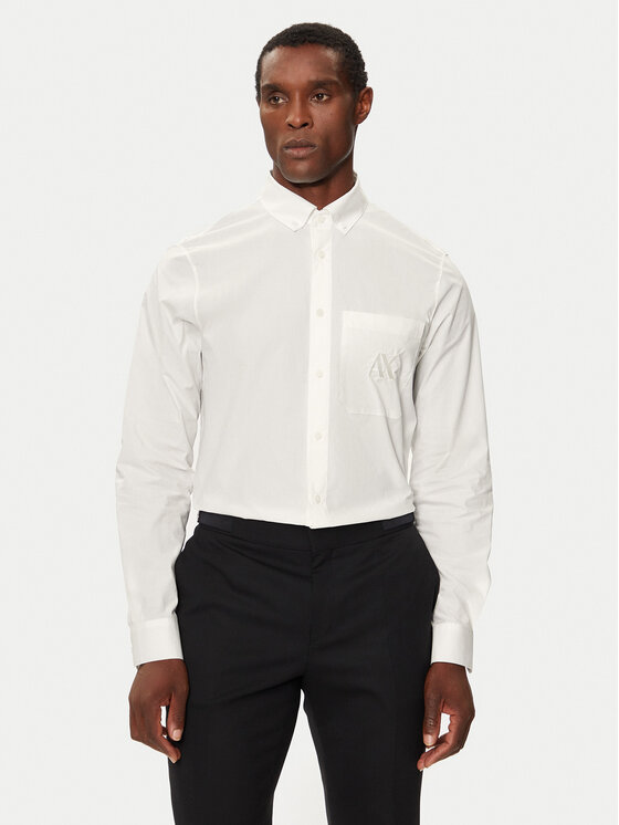 Armani Exchange Marškiniai · Écru · Slim Fit