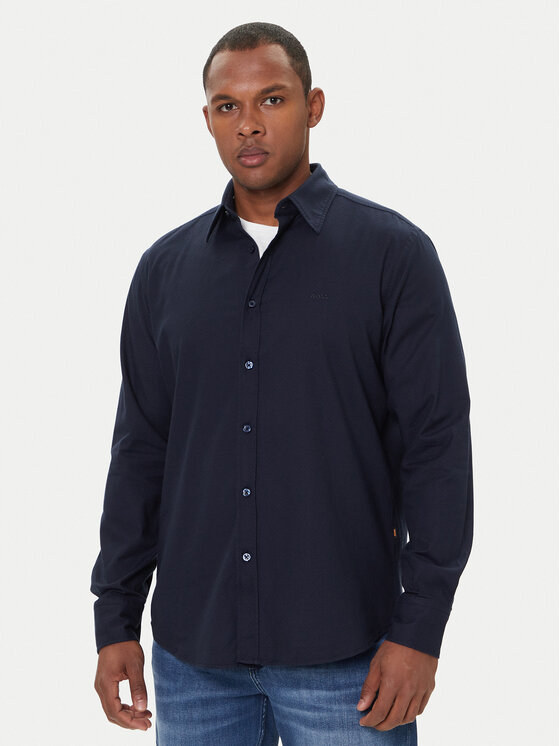 BOSS Marškiniai · Tamsiai mėlyna · Regular Fit