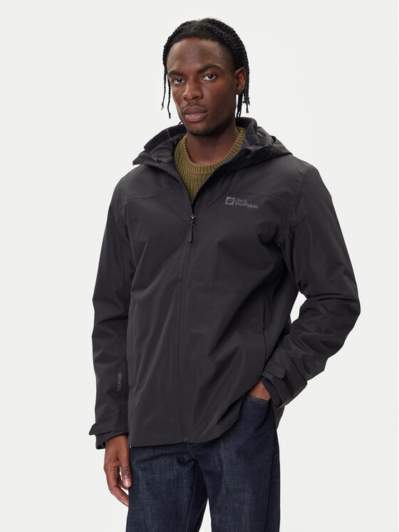 Jack Wolfskin Outdoor striukė · Juoda