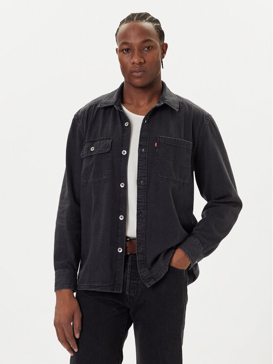 Levi's® džinsiniai marškiniai  · Juoda · Relaxed Fit