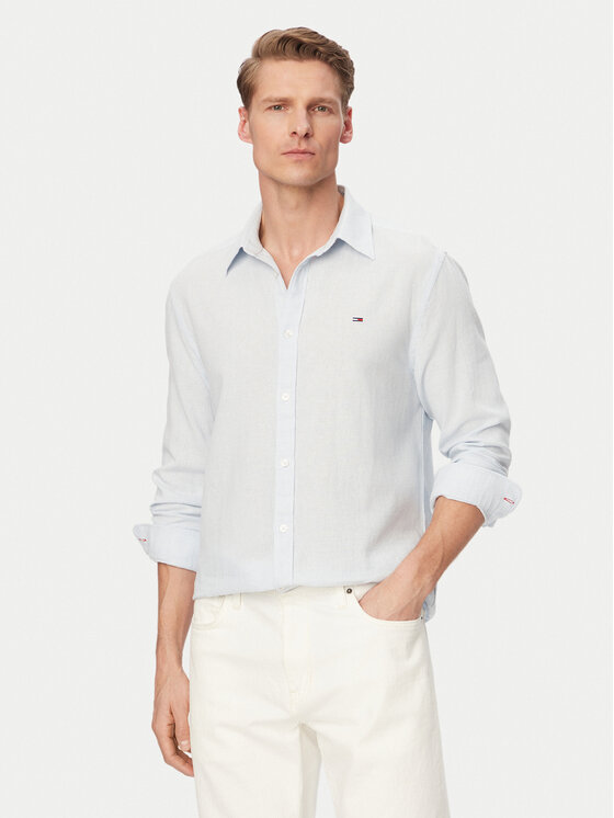 Tommy Jeans Marškiniai · Šviesiai mėlyna · Regular Fit