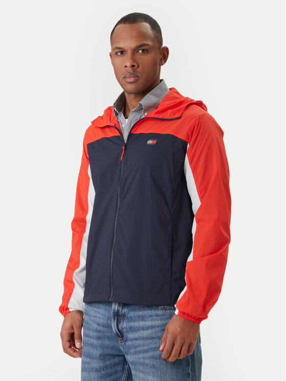 Tommy Jeans Demisezoninė striukė · Tamsiai mėlyna