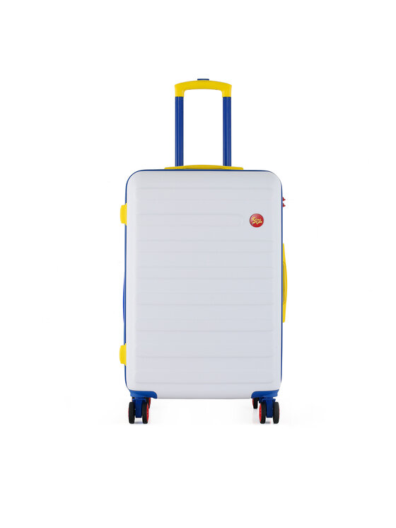 Semi Line Vidutinio dydžio lagaminas · Balta