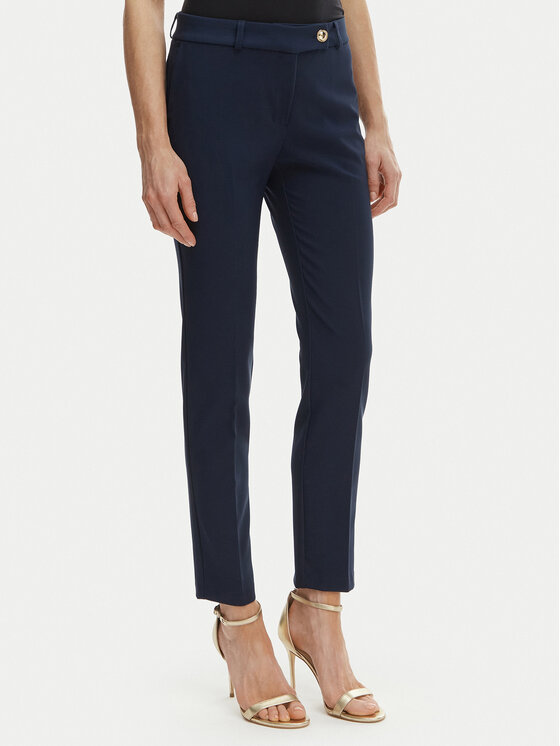 Rinascimento Medžiaginės kelnės · Tamsiai mėlyna · Slim Fit