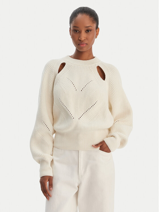 BOSS Megztinis · Smėlio · Relaxed Fit