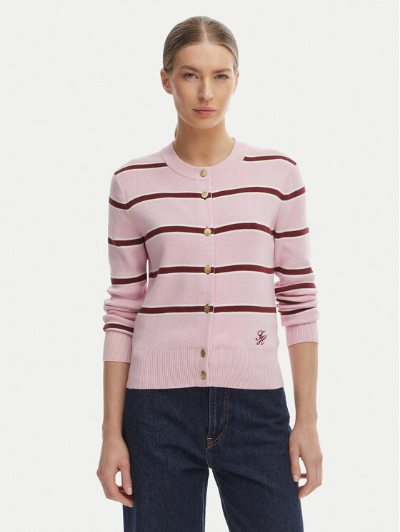 Tommy Hilfiger Kardiganas · Rožinė · Regular Fit