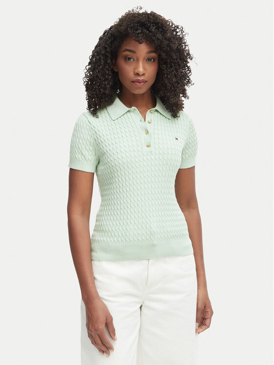 Tommy Hilfiger Megztinis · Žalia · Regular Fit