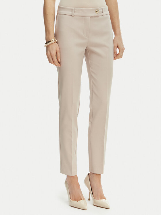 Rinascimento Medžiaginės kelnės · Smėlio · Slim Fit