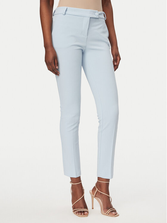 Rinascimento Medžiaginės kelnės · Žydra · Slim Fit