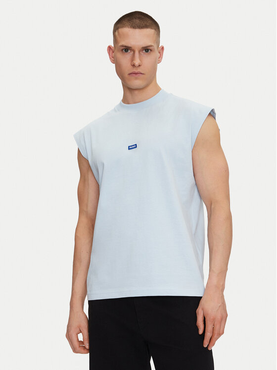 HUGO Tank top marškinėliai · Žydra