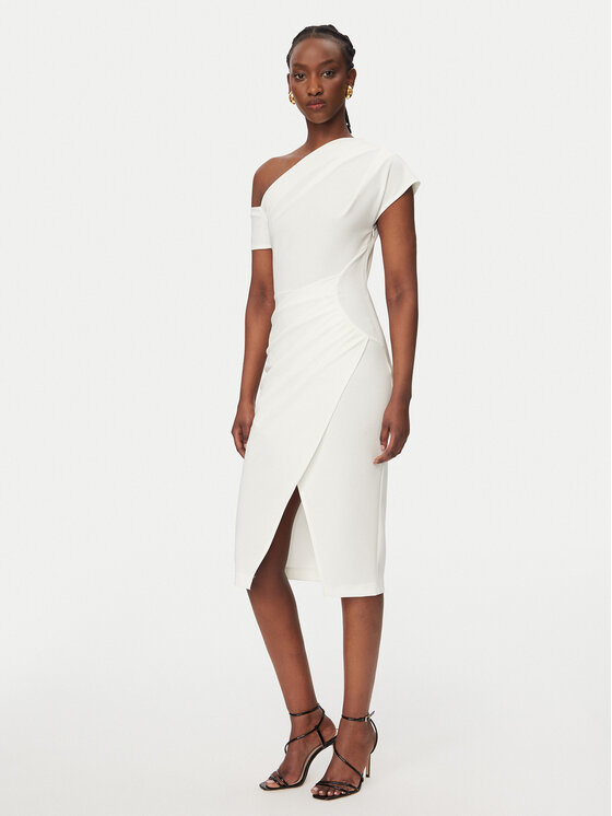 Rinascimento Kokteilinė suknelė · Balta · Midi