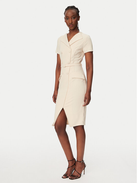 Rinascimento Kokteilinė suknelė · Smėlio · Midi