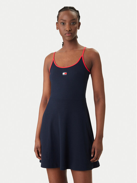 Tommy Jeans Kasdieninė suknelė · Tamsiai mėlyna · Mini