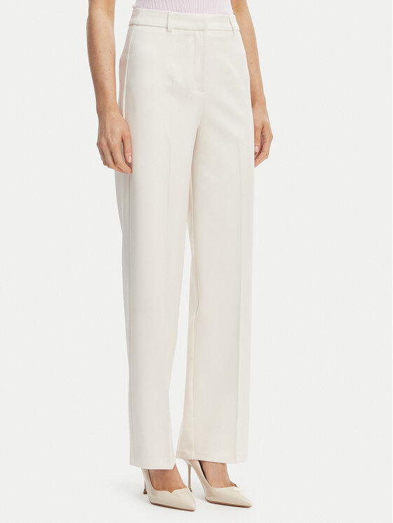 Morgan Medžiaginės kelnės · Écru · Regular Fit