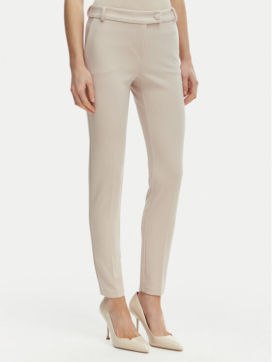 Rinascimento Medžiaginės kelnės · Smėlio · Slim Fit