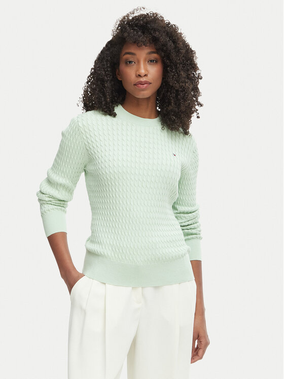 Tommy Hilfiger Megztinis · Žalia · Regular Fit