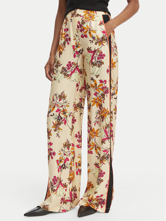 Simona Corsellini Medžiaginės kelnės · Spalvota · Regular Fit