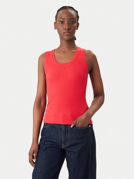 Tommy Jeans Marškinėliai · Raudona