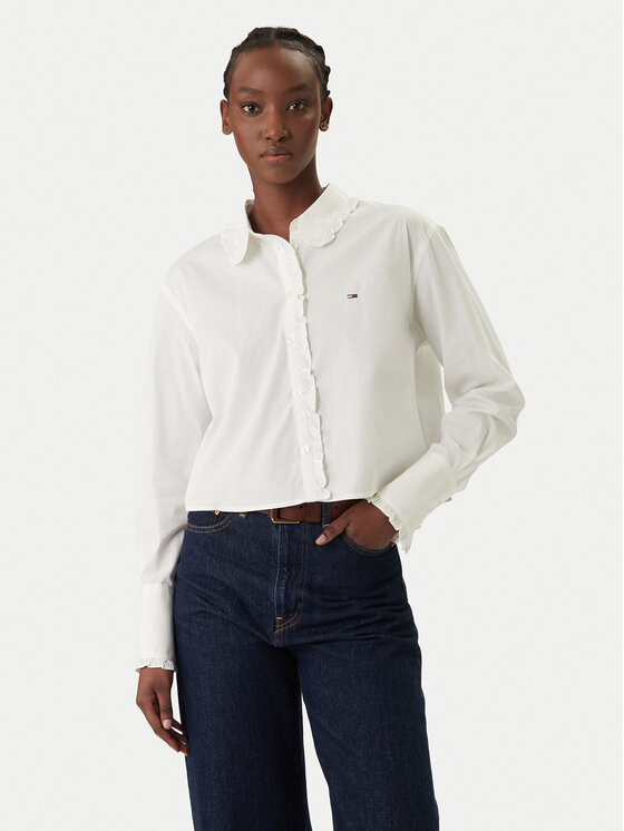 Tommy Jeans Marškiniai · Balta