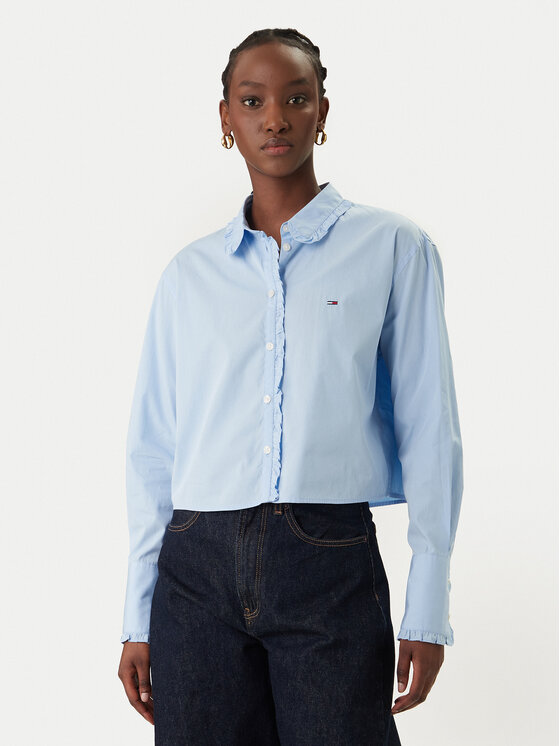 Tommy Jeans Marškiniai · Žydra