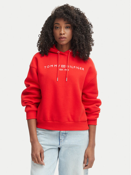 Tommy Hilfiger Džemperis · Raudona · Regular Fit