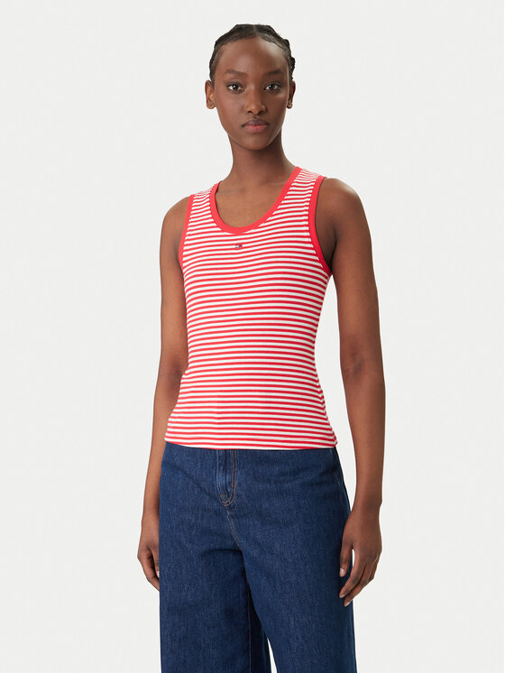 Tommy Jeans Marškinėliai · Raudona