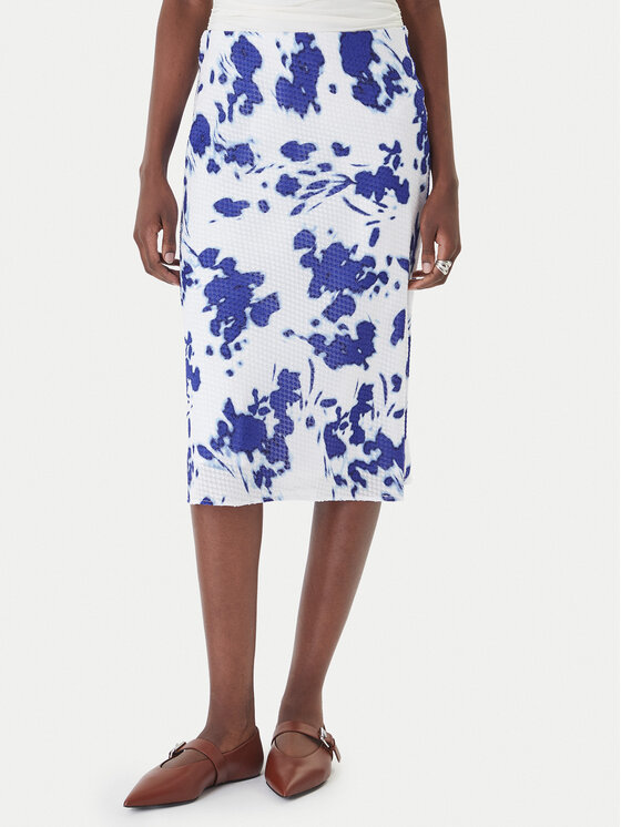 Calvin Klein Midi sijonas · Balta