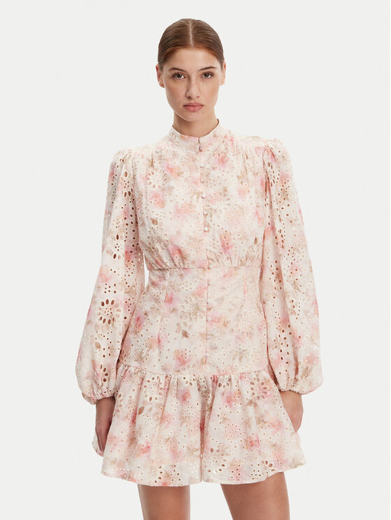 Bardot Kokteilinė suknelė · Rožinė · Mini