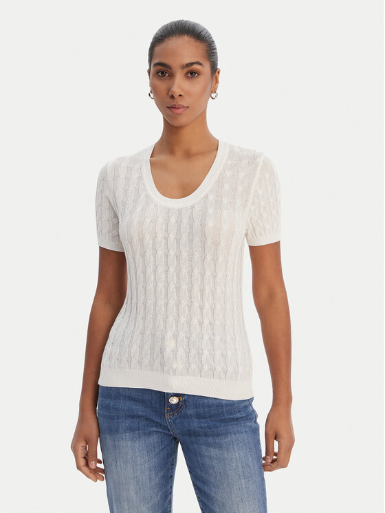 Fracomina Megztinis · Écru · Regular Fit