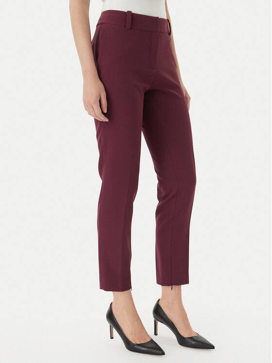 HUGO Medžiaginės kelnės · Violetinė · Slim Fit