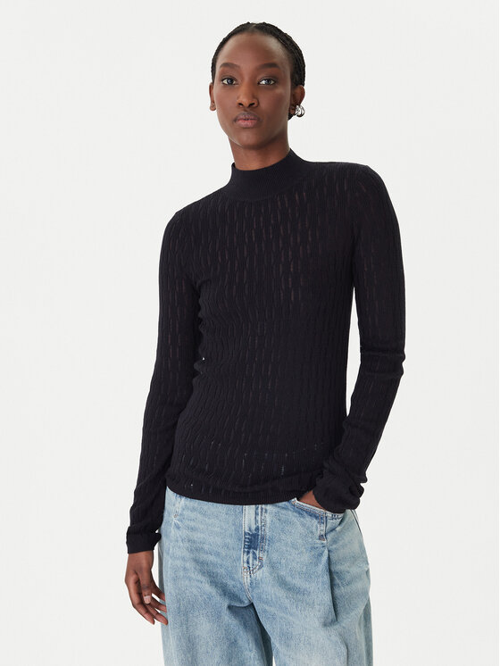 Patrizia Pepe Megztinis · Juoda · Regular Fit