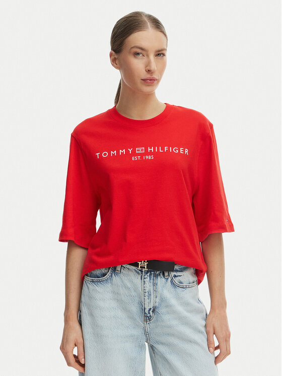 Tommy Hilfiger Marškinėliai · Oranžinė