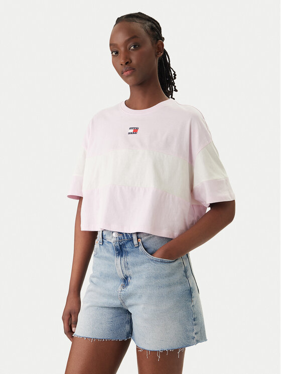 Tommy Jeans Marškinėliai · Rožinė