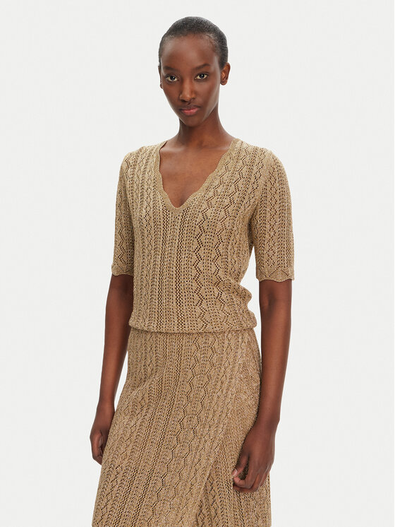 TWINSET Megztinis · Smėlio · Slim Fit