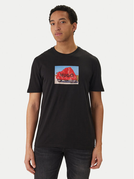 HUGO Marškinėliai · Juoda