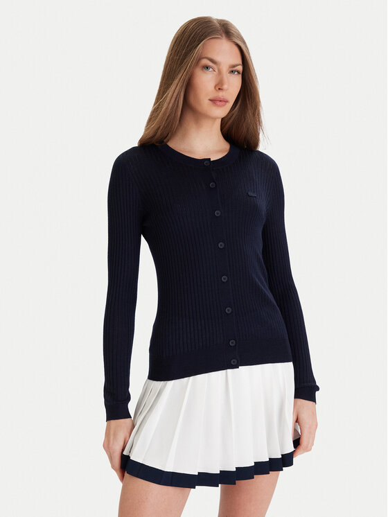 Lacoste Kardiganas · Tamsiai mėlyna · Slim Fit