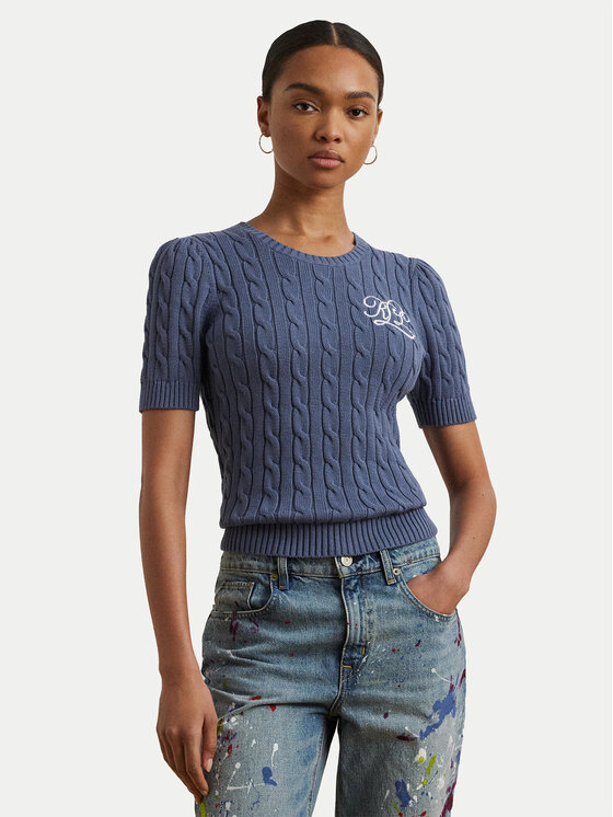 LAUREN RALPH LAUREN Megztinis · Mėlyna · Slim Fit