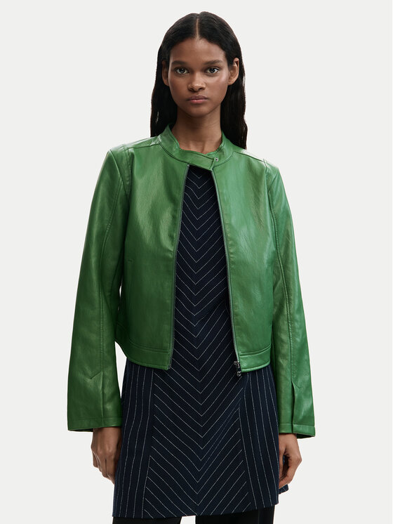 Desigual Dirbtinės odos striukė · Žalia