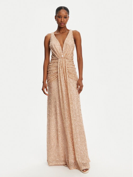 Babylon Vakarinė suknelė · Auksinė · Maksi