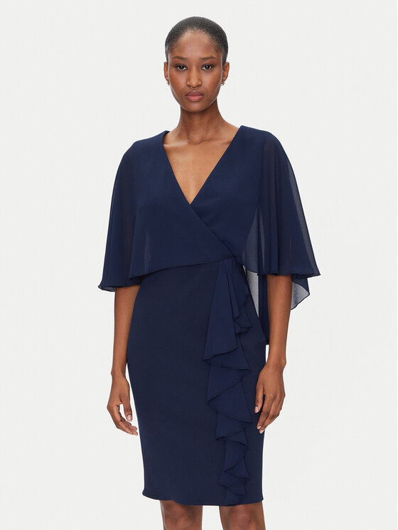 Rinascimento Kokteilinė suknelė · Tamsiai mėlyna · Midi