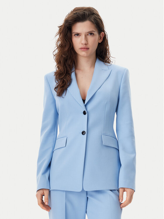 HUGO Švarkas · Žydra · Slim Fit