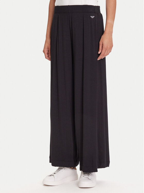 Emporio Armani Underwear Medžiaginės kelnės · Juoda · Relaxed Fit