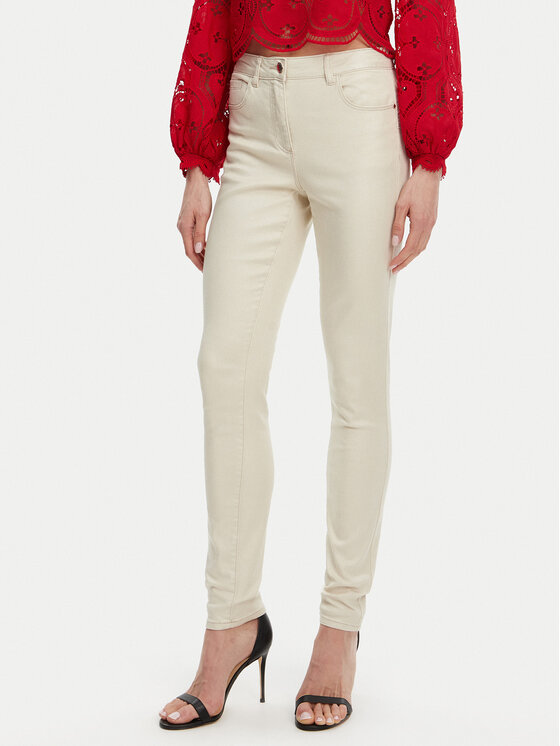 Morgan Džinsai · Smėlio · Slim Fit