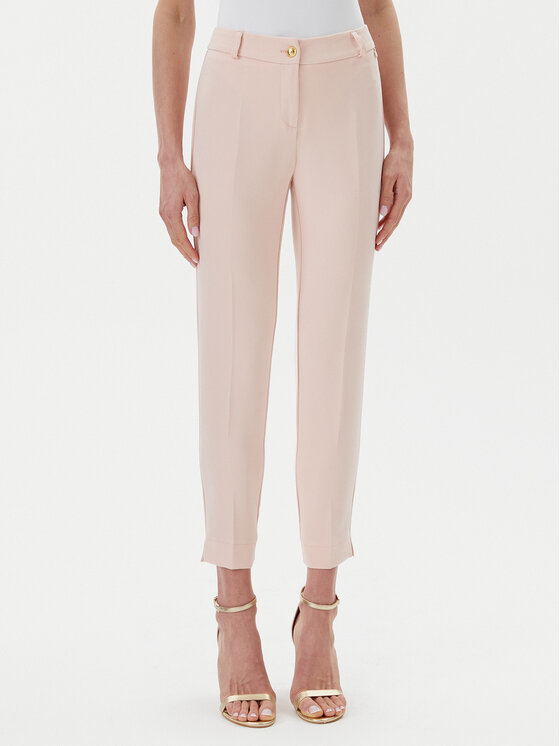 Maryley Medžiaginės kelnės · Rožinė · Regular Fit