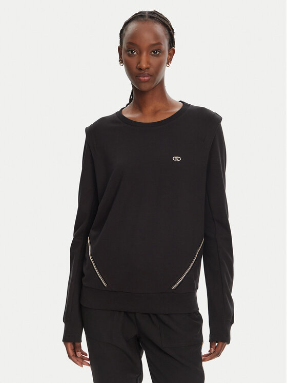 Liu Jo Sport Džemperis · Juoda · Relaxed Fit