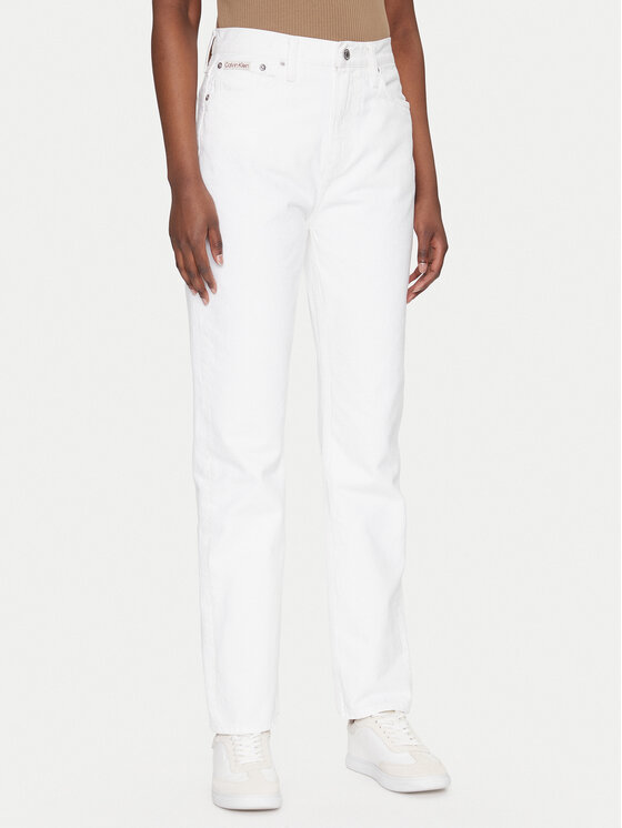 Calvin Klein Jeans Džinsai · Balta · Regular Fit